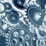 Cool Blue Gears Design